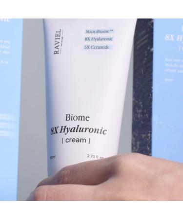 RAVIEL Biome 8X Hyaluronic Cream - Deep Hydration & Moisturizing for Sensitive Skin | Korean Skincare 80ml - Buy Online on GoSupps.com