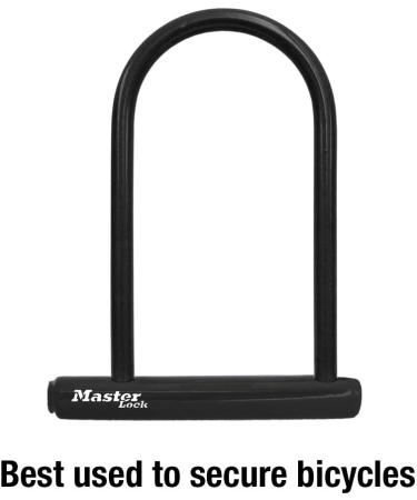 Master Lock 8170D U-Lock Bike Lock for Bicycles and Outdoor Equipment - 6-1/8 inch Black U-Lock - Buy Online on GoSupps.com