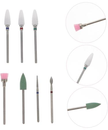 FRCOLOR 1 Set Nail Clipper Grinding Head Nails Gel polishing Tool Ceramic Nail bits Nail Drill bits Nail File Electric Nail File Drill Salon Nail Drill Ceramic Tools Nail Set Diamond Hard - Buy Online on GoSupps.com