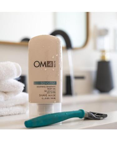 OM4 Sensitive Shave Mask | Soothing Gel & Cream for Skin Hydration & Protection - Ideal for Sensitive Skin - Buy Online on GoSupps.com