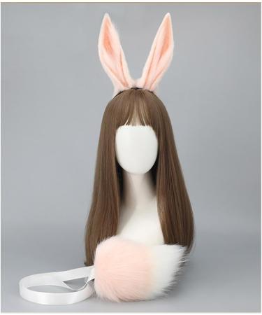 hgnxa Girls Anime Hairhoop Plush -Ear Headband/Tail Cosplay Costume Party Lovely Headdress Women -Show Headwear Headband Black Powde - Buy Online on GoSupps.com