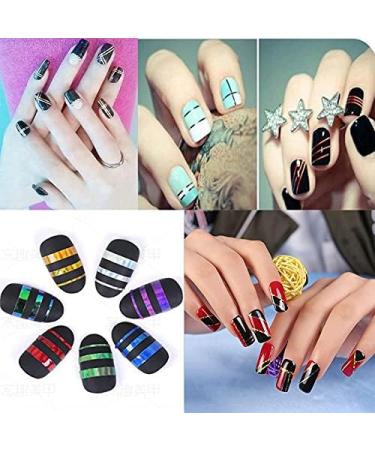 10 Rolls Mixed Colorful Nail Art Striping Tape Lines Width 3mm-Striping Tape for Nail Art-Nail Striping Tape Foil-Nail Striping Tape Thick-Nail Striping Tape with Dispenser-Self-Adhesive DIY Nail Art Tape - Buy Online on GoSupps.com