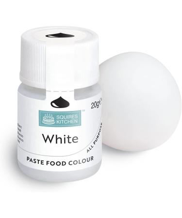 Squires Kitchen White Food Colouring Paste - 20g | Concentrated Colour for Sugarpaste, Fondant, Buttercream & More - Buy Online on GoSupps.com