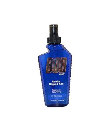 Parfums de Coeur BOD Man Really Ripped Abs Fragrance Body Spray for Men - 8 oz Body Spray