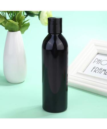 Fomiyes 250ml Refillable Pumping Bottles - 6 Pack Black Shampoo & Cosmetic Bottles with Flip Cap for Lotions & Creams - Ideal for Travel & Home Use - Buy Online on GoSupps.com
