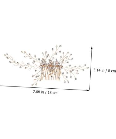 Angoily 1 Set Bridal Headwear Pearl Hair Clip Wedding Hair Side Comb Bridal Hair for Wedding Pearl Decor Wedding Decoration European and American Rhinestones Hair Comb Bride - Buy Online on GoSupps.com