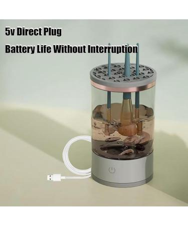 QUR White Makeup Brush Cleaner Electric Automatic Spinning Makeup Brush Cleaner Fit for All Makeup Brush - Buy Online on GoSupps.com