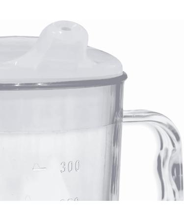 Buy Wide Floor Two Handle Drinking Cups with Lids - 6 Pieces | Ideal Adult Drinking Aid for Dementia & Arthritis | Easy Grip Mugs - Buy Online on GoSupps.com