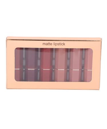 Brrnoo Lipsticks Makeup Set Lipstick Kit 6 Colors Long Lasting Matte Texture Portable Lipstick Present Set for Makeup Daily Use