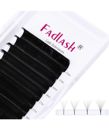 Fadlash Easy Fan Lashes DD Curl 0.07 15-20mm Mixed Length Russian Eyelashes Extensions - Buy Online on GoSupps.com
