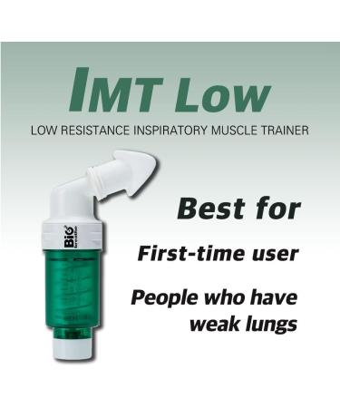 Buy Bigbreathe IMT Low (Green) - Best Inspiratory Muscle Trainer for Beginners | Adjustable Resistance Breathing Exercise Device - Buy Online on GoSupps.com