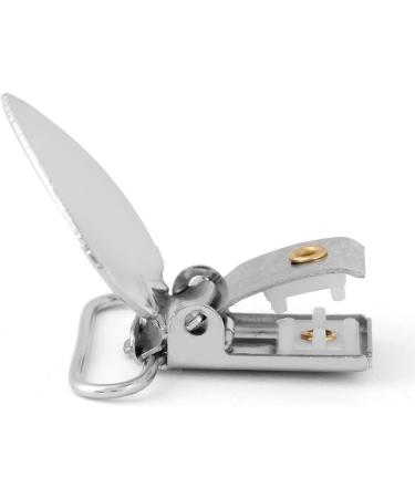 Pssopp Heart Suspender Clips 10Pcs - 20mm Baby Teething Toys Silver Blankets Holder - Buy Online on GoSupps.com