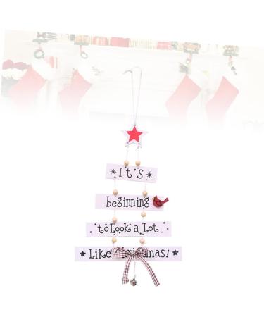 COHEALI Wooden Craft Decorations Emblems Wooden Christmas Decor Hanging Wooden Decorations Pendant Large White Size 1 - Buy Online on GoSupps.com