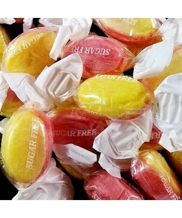 Sugar Free Rhubarb and Custard Hard Boiled Sweets - 500g Pouch - Diabetic Sweets