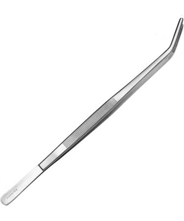 May Terrarium Tweezers 25cm | Curved Stainless Steel Feeding Tongs for Reptiles & Plants - Buy Online on GoSupps.com