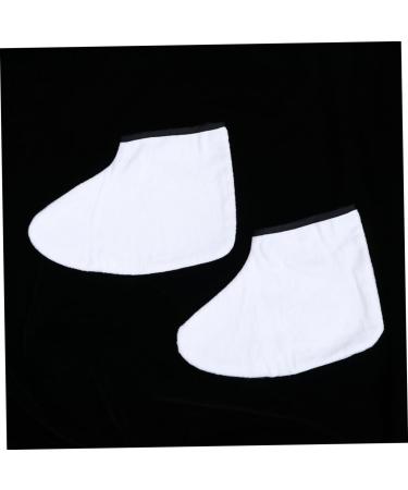 minkissy 1 Pair Wax Foot Spa Paraffin Foot Covers Wax Foot Covers Wax Foot Dip Paraffin Feet Socks Wax Bath Booties Wax Sock Feet Spa Cover Wax Foot Mask Gloves Moisturize Short Boots White - Buy Online on GoSupps.com