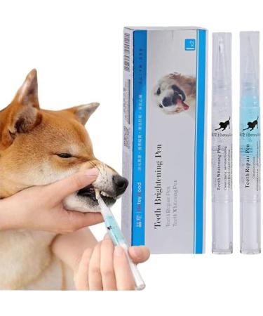 Natural Plant Substance|Pet Teeth Repairing Kit|Pet Dog/Cat Teeth Cleaning Pen for Dental Care|Pet Teeth Whitening Pen Tool
