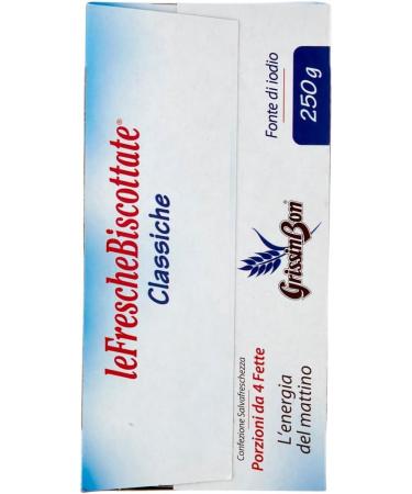  Italian Gourmet E.R. Grissinbon FrescheBiscottate Biscottate Classiche Biscottate Biscottate Classique Biscottate Pain cuit au four de 250 g chaque paquet contient Biscottate + Italian Gourmet Pulpa 400 g - Buy Online on GoSupps.com