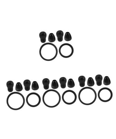 8 Sets bell jar pediatric diaphragm replacement child stethoscope spare parts stethoscope pe earplugs Accessories medical stethoscope diaphragm cover Component set