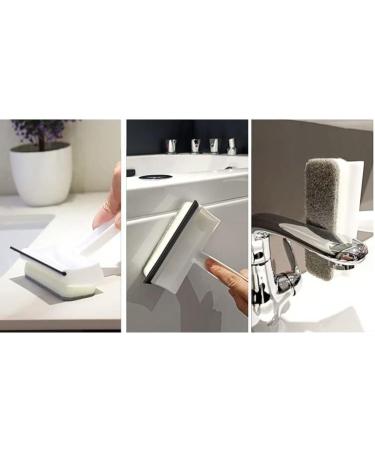 Double-Sided Window Washing Brush Multi-Function Glass Wiper Scraper Brush Removable Sponge Brush Head Kitchen Cleaning Brush - Buy Online on GoSupps.com