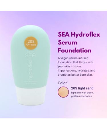 Tarte Cosmetics Sea Hydroflex Serum Foundation 20S Light Sand | Lightweight Coverage - Buy Online on GoSupps.com