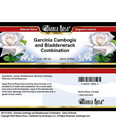 Garcinia Cambogia & Bladderwrack Salve Ointment - 2 oz | Natural Pain Relief | International Shipping Available - Buy Online on GoSupps.com