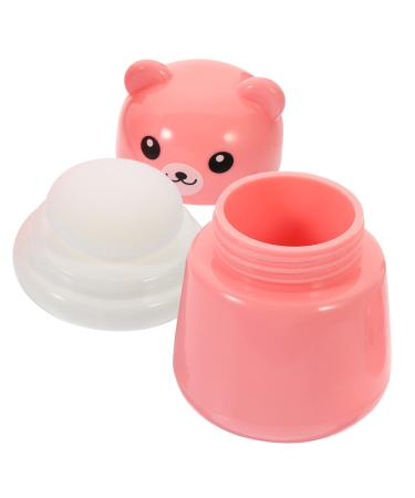Powder Puff Box The Bubble Synthetic Sponge Toddler Empty Toner 10X7CM Pink
