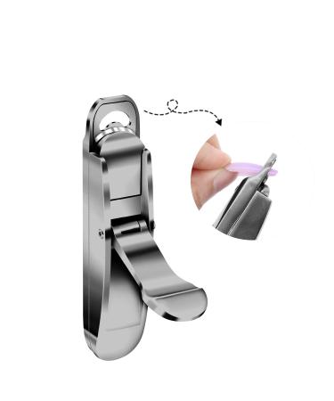Nail Clipper for Acrylic Nails Portable False Nail Tip Cutter Trimmer Artificial Tips Edge Cutter for Acrylic Extension Nails Art Manicure Salon