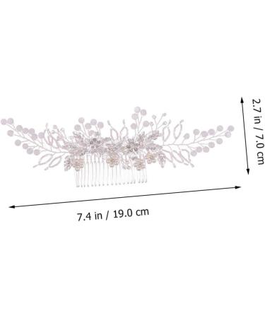 MAGICLULU 1pc Flower Leaf Comb Fashion Hairpin Woman Hair Comb Alloy Hair Decor Hair Accessory Handmade Hair Decor Exquisite Headwear - Buy Online on GoSupps.com
