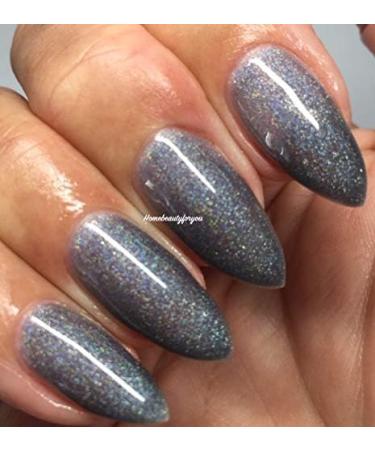 Bluesky Nail Gel Polish GREY GLITTER HOLOGRAPHIC EVIL QUEEN CH20 UV LED Soak Off - Buy Online on GoSupps.com