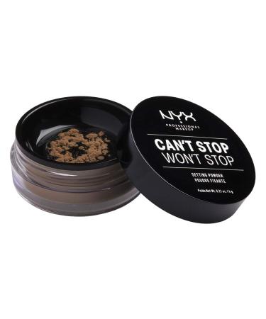 NYX Professional Makeup Can't Stop Won't Stop Setting Powder - Vegan Matte Finish Loose Fixing Powder in Medium Deep for Oily Skin - International Shipping Available - Buy Online on GoSupps.com