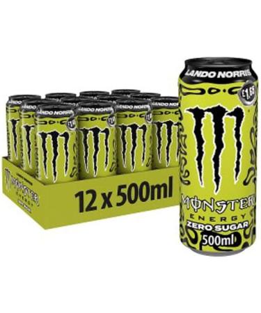  Monster Monster Energy Lando Norris Zero Sugar Energy Drink 12 x 500ml Boxes Sugar Free | B Vitamins | Taurine | Guarana | Limited Edition - Buy Online on GoSupps.com