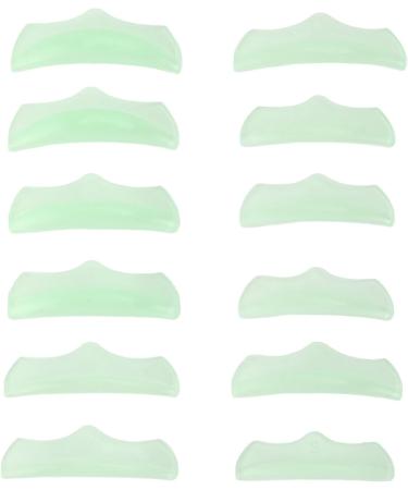 Eyelash Lifting Pads Set Self-Adhesive Eyelash Curler 6 6 Pairs for Home (Green) - Buy Online on GoSupps.com