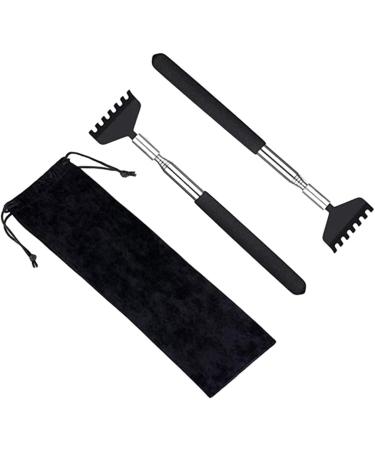 F Fityle 2 Pack Portable Extendable Back Scratcher - Telescopic Massager for Home Itching Relief (Black 8.27 to 26.77 inches) - Ideal for Travel & Comfort - Buy Online on GoSupps.com