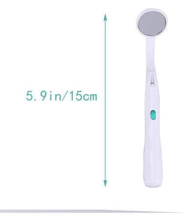 HEALIFTY 2 PCS Dental Mirror Set with LED Light Bright Oral Inspection Tool for Teeth Care (Green & Orange) - Buy Online on GoSupps.com