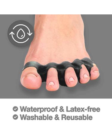 Toe Spreader Silicone - 2 Pcs Toe Separator for Hallux Valgus Correction - Universal Size for Men & Women - Perfect for Pedicure - Buy Online on GoSupps.com