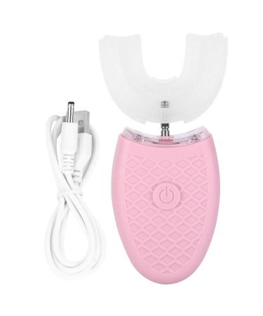 U Toothbrush Adult Shape Shaped Sonic U Shaped Adult Electric Sonic Toothbrush Toothbrushes and Accessories Automatic Cleaning Toothbrush Oral Care Tool(White Adult Type) (Pink) Adult Pink