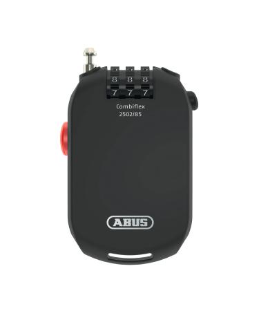 Abus Special Castle Combiflex 2501/65 - Suitable as luggage protection ski fuss helmet fuse - with number code - black black 85 cm single - Buy Online on GoSupps.com
