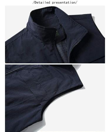 Gihuo Men's Fishing Vest Utility Safari Travel Work Vest - Navy X-Large - Buy Online on GoSupps.com