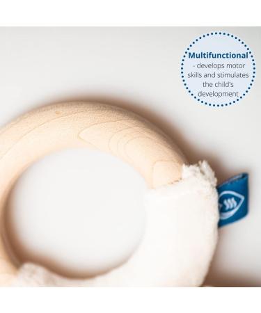Whisbear Eco Bear Baby Teether - Natural Wooden Teething Aid for Babies | Safe & Eco-Friendly Teething Solution - Buy Online on GoSupps.com