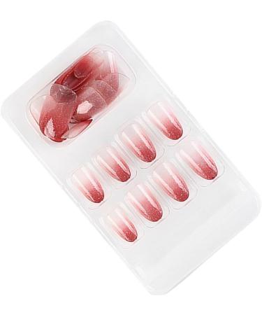 dijiusidy False Nail Fashionable Various Shapes Fingernail Full Coverage Strong Viscosity Adjustable Paster for Manicure Art 19 F741 19 1 count (Pack of 1) - Buy Online on GoSupps.com