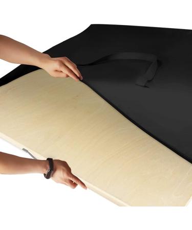 ZKOO Large Size Art Portfolio Tote 24x36 - Student Art Work Case with Shoulder Strap - Black - Buy Online on GoSupps.com