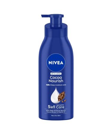 Cocoa Nourish 400ml Body Lotion with Deep Moisture Serum| 48 H Moisturization | With Cocoa Butter & Coconut Oil | Non Greasy & Healthy Looking Skin |For Very Dry Skin