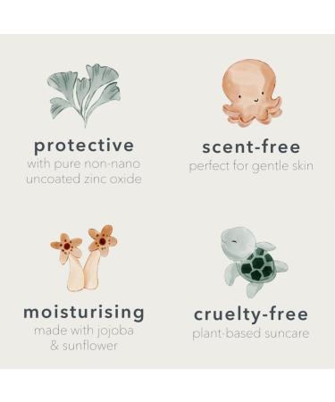Buy Baie Botanique Soleil B b Organic Non-Toxic Sunscreen SPF 50 - Mineral Vegan Reef Safe for Babies & Kids - 240g - No White Cast Unscented - Buy Online on GoSupps.com