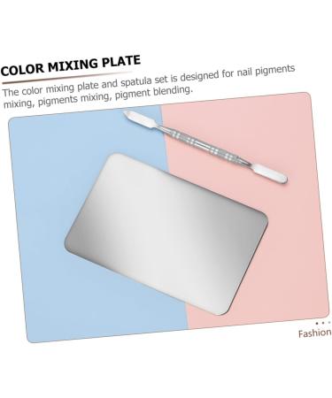 Gatuida Palette de Maquillage Professionnelle Acier Inoxydable avec Spatule Palette M langeur pour Nail Art Fond de Teint Cosm tique Portable pour Salon et Usage Personnel - Buy Online on GoSupps.com