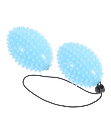 FRCOLOR 2 Pieces With Rope Handle Strength Ball Fitness Gymnastic Ball Dropshipping Nylon Rope