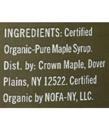 Crown Maple Very Dark Color Strong Taste Organic Maple Syrup - 12.7 Fl Oz - Buy Online on GoSupps.com