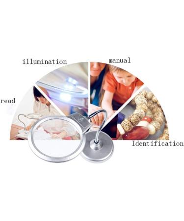 Magnifiers Desktop Magnifying Glass with Light Led10 Times 20 Times HD Magnifying Glass - Buy Online on GoSupps.com