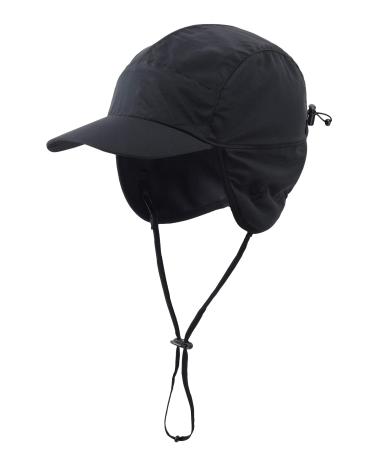 Buy Home Prefer Waterproof Mens Winter Hats with Brim Fleece Earflaps Hat  Warm Baseball Cap Army Green at