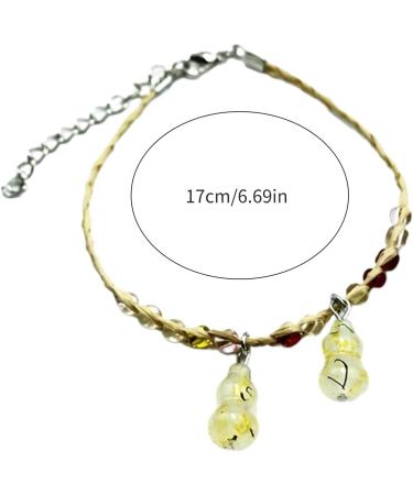 Oralgo's Handmade Chinese Style Pumpkin Bracelet Unique Woven Wrist Chain for Couples Men & Women in Blue | Lucky Cord - Buy Online on GoSupps.com